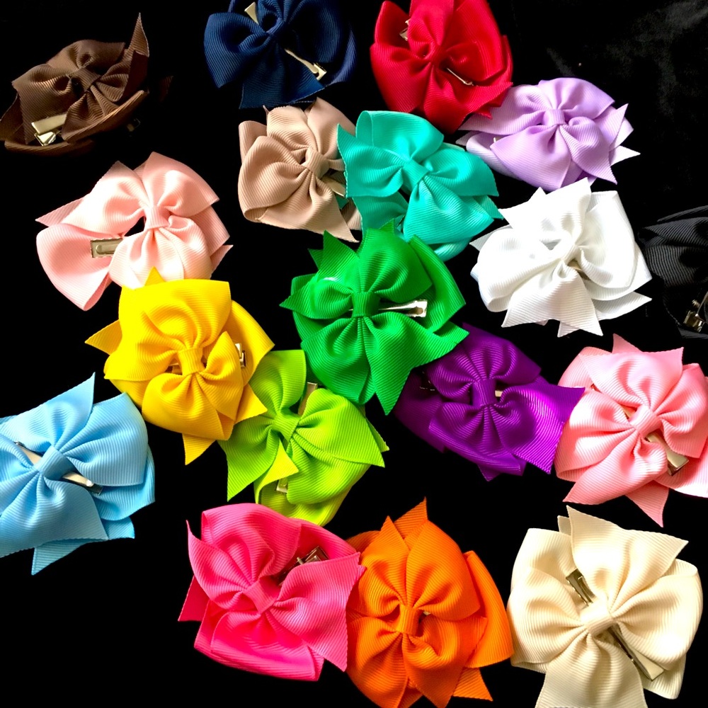 36 Bows with Clips
